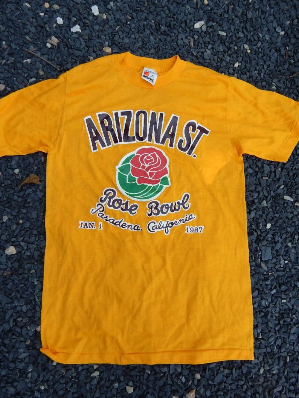 Vintage Rose Bowl 1987 Arizona State Pasadena CA T Shirt Size Medium *****